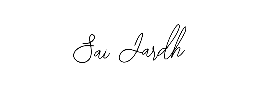 How to make Sai Jardh name signature. Use Bearetta-2O07w style for creating short signs online. This is the latest handwritten sign. Sai Jardh signature style 12 images and pictures png