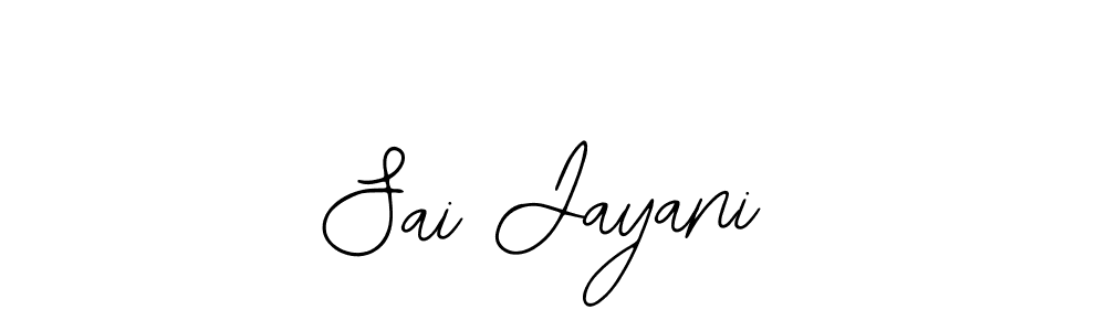 Design your own signature with our free online signature maker. With this signature software, you can create a handwritten (Bearetta-2O07w) signature for name Sai Jayani. Sai Jayani signature style 12 images and pictures png