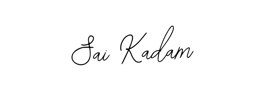 Use a signature maker to create a handwritten signature online. With this signature software, you can design (Bearetta-2O07w) your own signature for name Sai Kadam. Sai Kadam signature style 12 images and pictures png