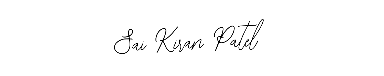 You should practise on your own different ways (Bearetta-2O07w) to write your name (Sai Kiran Patel) in signature. don't let someone else do it for you. Sai Kiran Patel signature style 12 images and pictures png