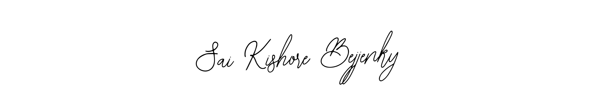 The best way (Bearetta-2O07w) to make a short signature is to pick only two or three words in your name. The name Sai Kishore Bejjenky include a total of six letters. For converting this name. Sai Kishore Bejjenky signature style 12 images and pictures png