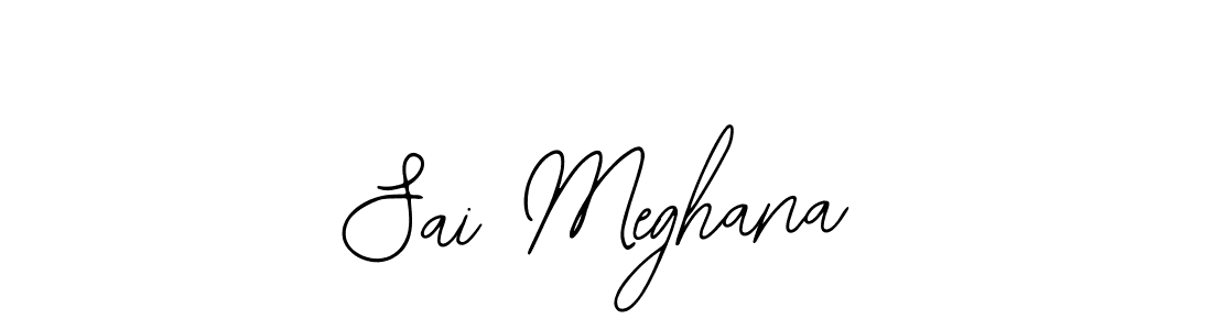 Use a signature maker to create a handwritten signature online. With this signature software, you can design (Bearetta-2O07w) your own signature for name Sai Meghana. Sai Meghana signature style 12 images and pictures png