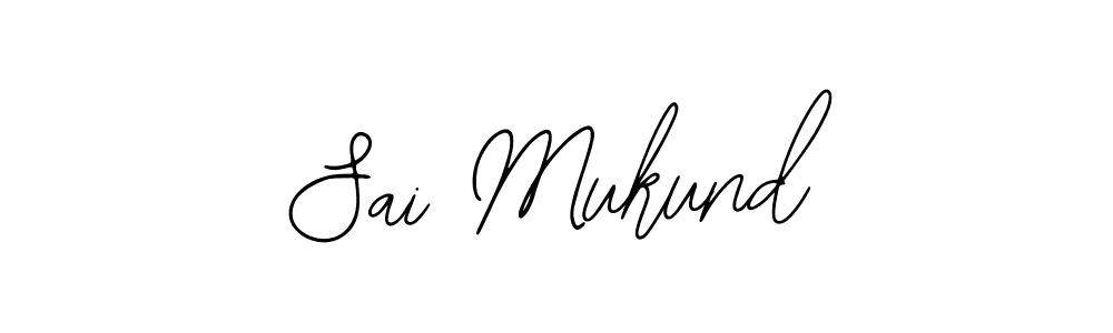 Also You can easily find your signature by using the search form. We will create Sai Mukund name handwritten signature images for you free of cost using Bearetta-2O07w sign style. Sai Mukund signature style 12 images and pictures png
