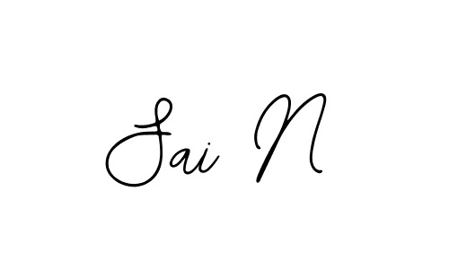 How to make Sai N signature? Bearetta-2O07w is a professional autograph style. Create handwritten signature for Sai N name. Sai N signature style 12 images and pictures png