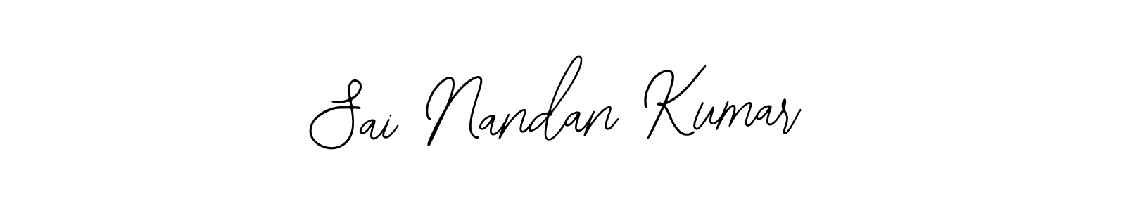 Make a beautiful signature design for name Sai Nandan Kumar. With this signature (Bearetta-2O07w) style, you can create a handwritten signature for free. Sai Nandan Kumar signature style 12 images and pictures png