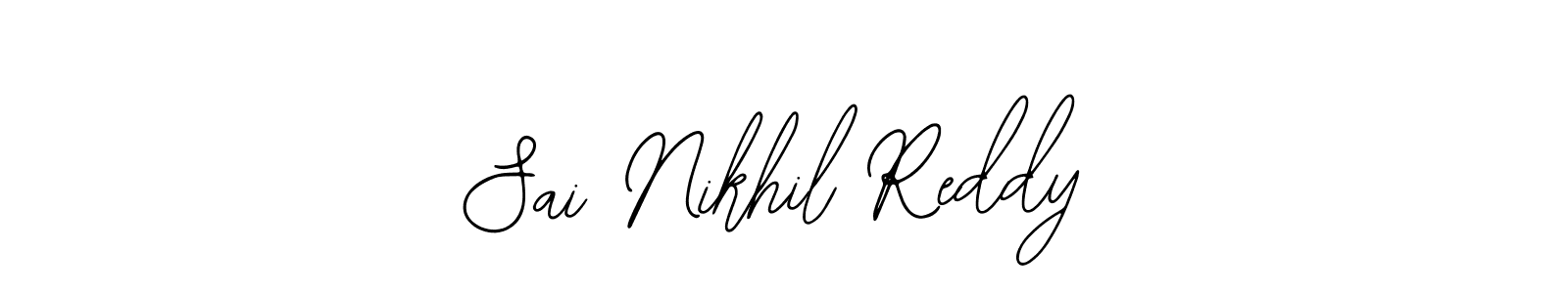 Use a signature maker to create a handwritten signature online. With this signature software, you can design (Bearetta-2O07w) your own signature for name Sai Nikhil Reddy. Sai Nikhil Reddy signature style 12 images and pictures png