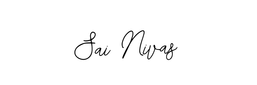 The best way (Bearetta-2O07w) to make a short signature is to pick only two or three words in your name. The name Sai Nivas include a total of six letters. For converting this name. Sai Nivas signature style 12 images and pictures png