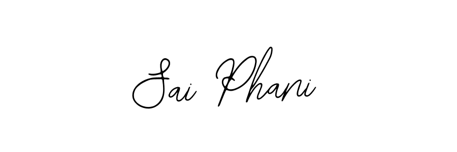 Design your own signature with our free online signature maker. With this signature software, you can create a handwritten (Bearetta-2O07w) signature for name Sai Phani. Sai Phani signature style 12 images and pictures png