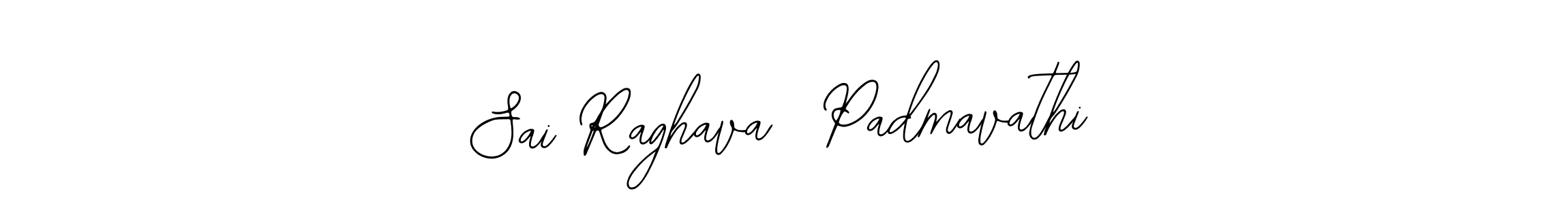 Use a signature maker to create a handwritten signature online. With this signature software, you can design (Bearetta-2O07w) your own signature for name Sai Raghava  Padmavathi. Sai Raghava  Padmavathi signature style 12 images and pictures png