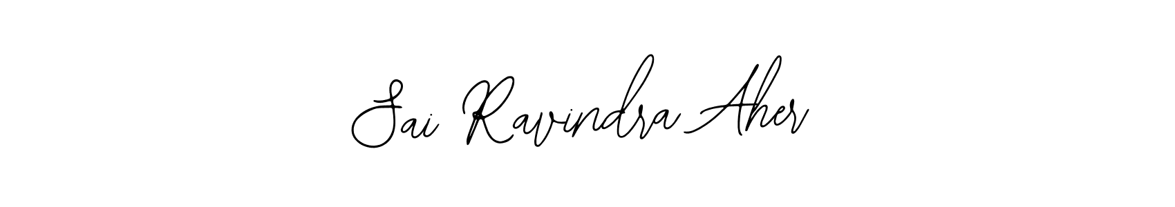 How to make Sai Ravindra Aher name signature. Use Bearetta-2O07w style for creating short signs online. This is the latest handwritten sign. Sai Ravindra Aher signature style 12 images and pictures png