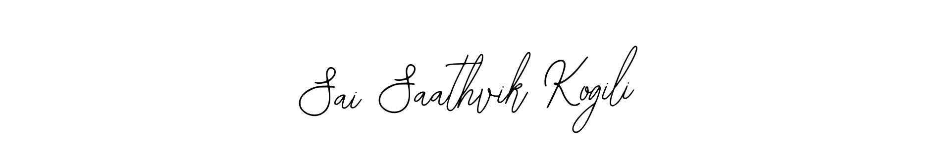 Also we have Sai Saathvik Kogili name is the best signature style. Create professional handwritten signature collection using Bearetta-2O07w autograph style. Sai Saathvik Kogili signature style 12 images and pictures png