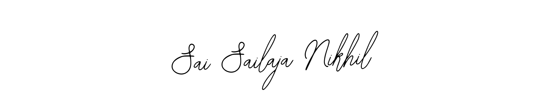 Sai Sailaja Nikhil stylish signature style. Best Handwritten Sign (Bearetta-2O07w) for my name. Handwritten Signature Collection Ideas for my name Sai Sailaja Nikhil. Sai Sailaja Nikhil signature style 12 images and pictures png