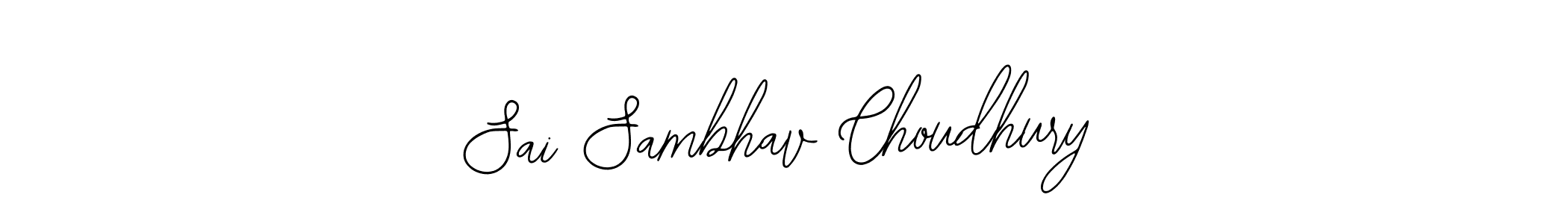 This is the best signature style for the Sai Sambhav Choudhury name. Also you like these signature font (Bearetta-2O07w). Mix name signature. Sai Sambhav Choudhury signature style 12 images and pictures png
