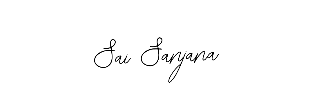 You should practise on your own different ways (Bearetta-2O07w) to write your name (Sai Sanjana) in signature. don't let someone else do it for you. Sai Sanjana signature style 12 images and pictures png