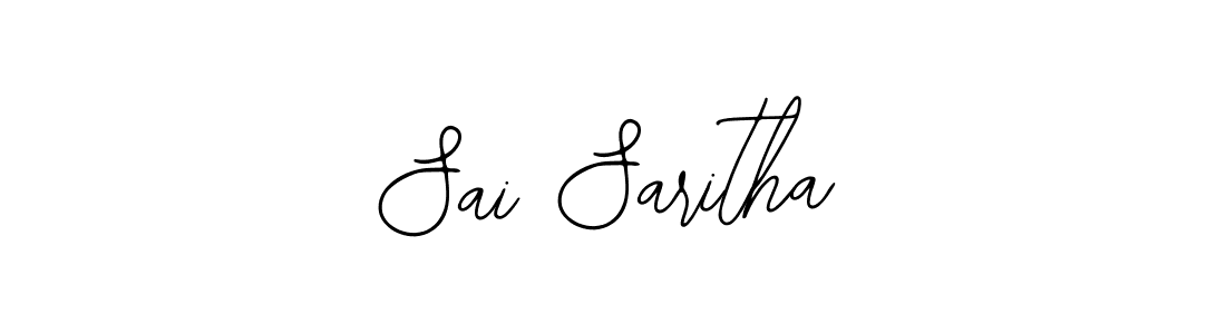 How to make Sai Saritha name signature. Use Bearetta-2O07w style for creating short signs online. This is the latest handwritten sign. Sai Saritha signature style 12 images and pictures png