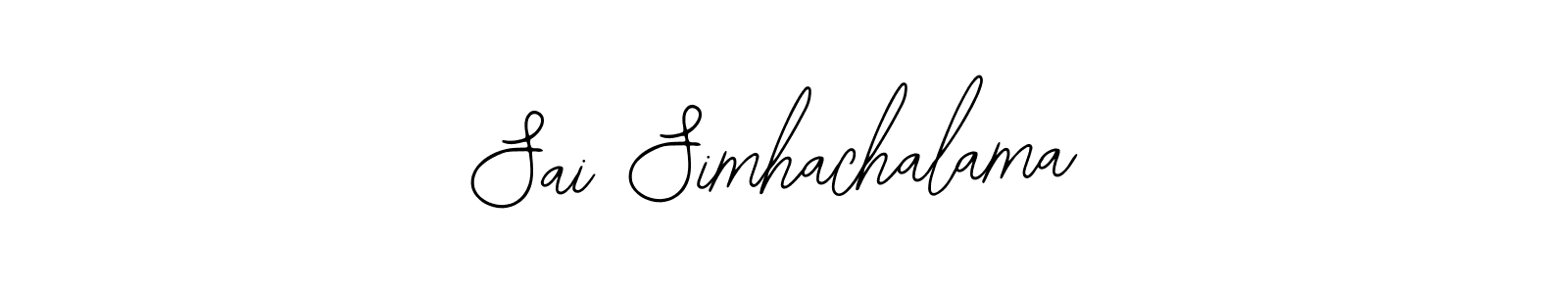 Create a beautiful signature design for name Sai Simhachalama. With this signature (Bearetta-2O07w) fonts, you can make a handwritten signature for free. Sai Simhachalama signature style 12 images and pictures png