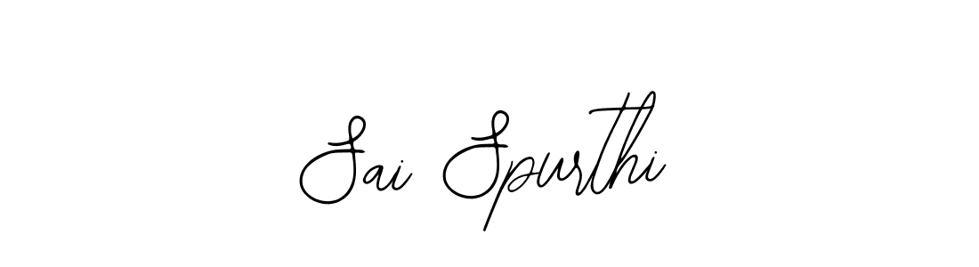 Also You can easily find your signature by using the search form. We will create Sai Spurthi name handwritten signature images for you free of cost using Bearetta-2O07w sign style. Sai Spurthi signature style 12 images and pictures png