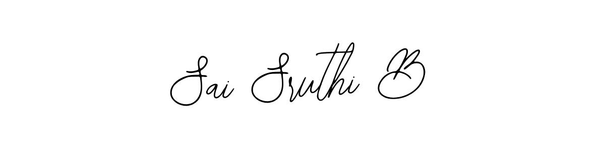 if you are searching for the best signature style for your name Sai Sruthi B. so please give up your signature search. here we have designed multiple signature styles  using Bearetta-2O07w. Sai Sruthi B signature style 12 images and pictures png