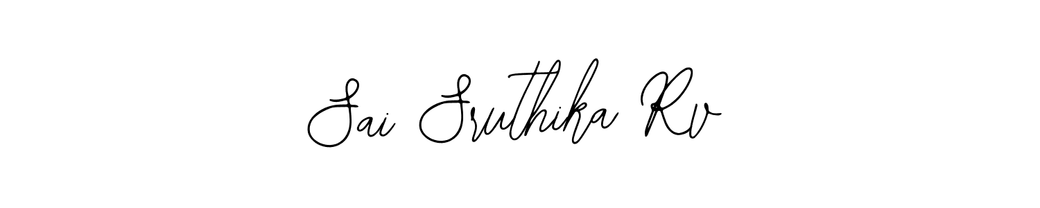 Design your own signature with our free online signature maker. With this signature software, you can create a handwritten (Bearetta-2O07w) signature for name Sai Sruthika Rv. Sai Sruthika Rv signature style 12 images and pictures png