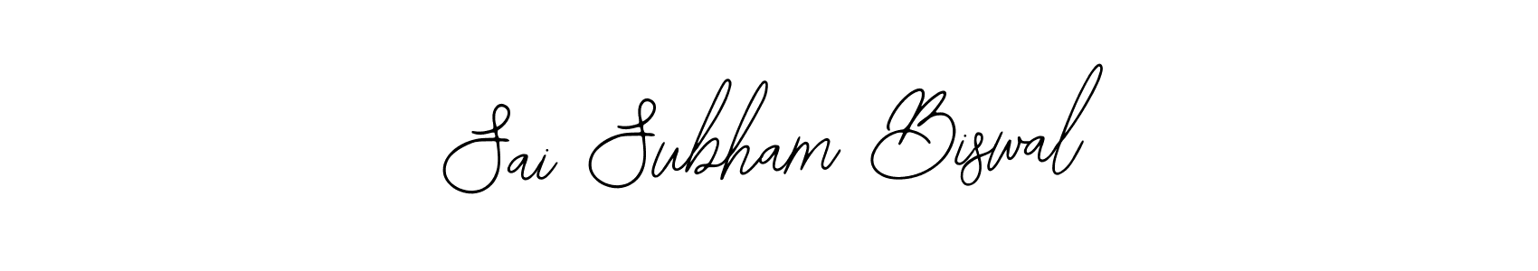 if you are searching for the best signature style for your name Sai Subham Biswal. so please give up your signature search. here we have designed multiple signature styles  using Bearetta-2O07w. Sai Subham Biswal signature style 12 images and pictures png