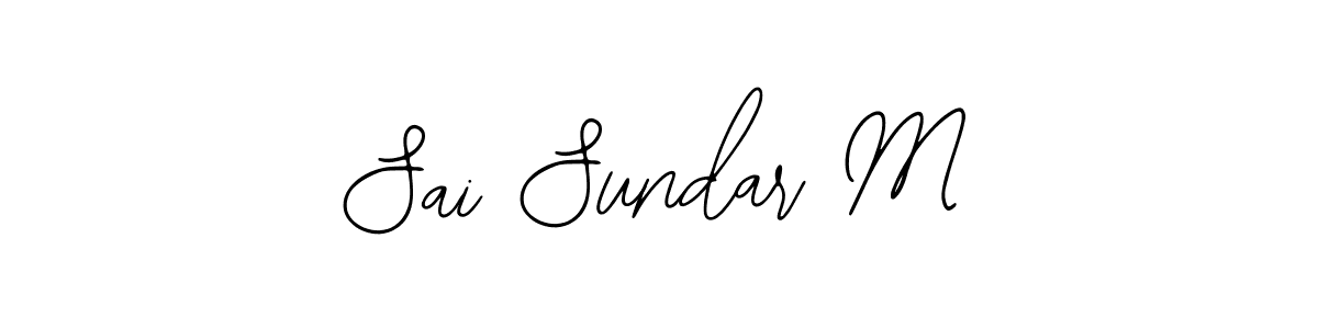 Similarly Bearetta-2O07w is the best handwritten signature design. Signature creator online .You can use it as an online autograph creator for name Sai Sundar M. Sai Sundar M signature style 12 images and pictures png
