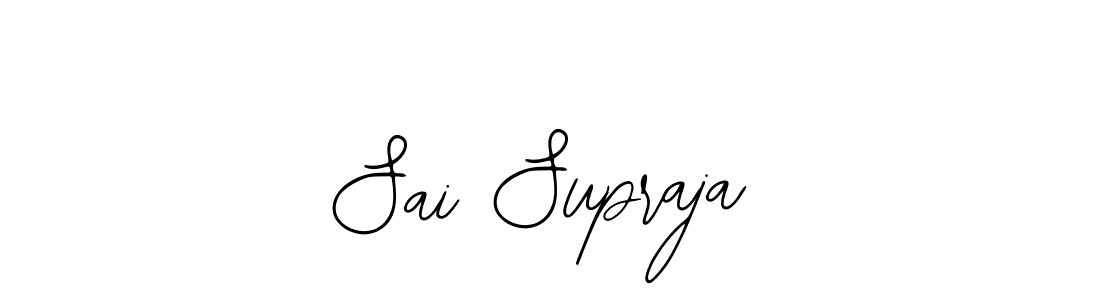 How to make Sai Supraja name signature. Use Bearetta-2O07w style for creating short signs online. This is the latest handwritten sign. Sai Supraja signature style 12 images and pictures png
