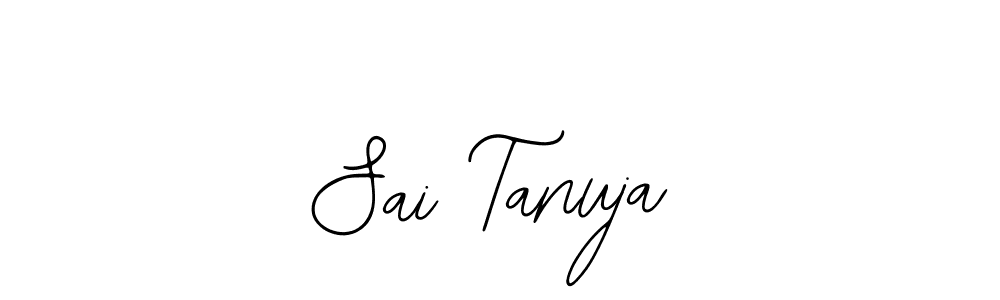 How to make Sai Tanuja name signature. Use Bearetta-2O07w style for creating short signs online. This is the latest handwritten sign. Sai Tanuja signature style 12 images and pictures png