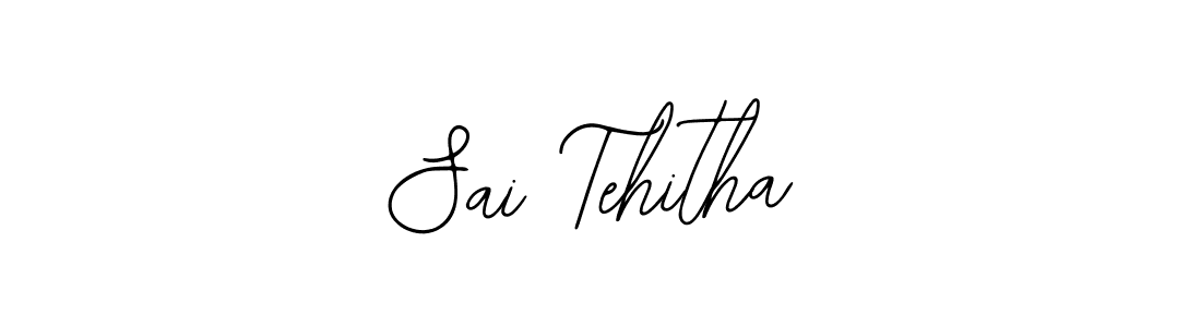 How to make Sai Tehitha name signature. Use Bearetta-2O07w style for creating short signs online. This is the latest handwritten sign. Sai Tehitha signature style 12 images and pictures png