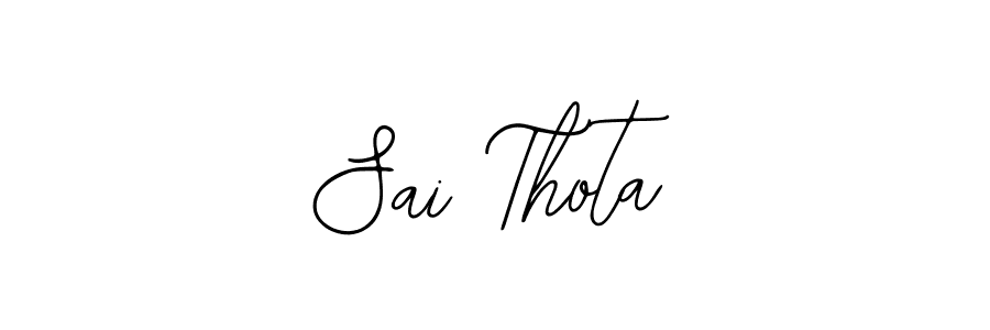 if you are searching for the best signature style for your name Sai Thota. so please give up your signature search. here we have designed multiple signature styles  using Bearetta-2O07w. Sai Thota signature style 12 images and pictures png
