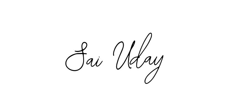 Also You can easily find your signature by using the search form. We will create Sai Uday name handwritten signature images for you free of cost using Bearetta-2O07w sign style. Sai Uday signature style 12 images and pictures png