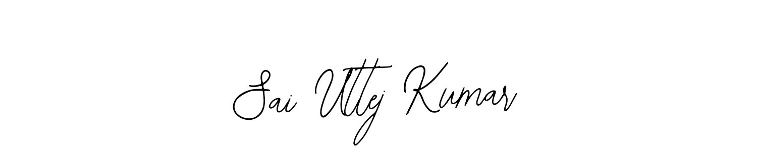 Also You can easily find your signature by using the search form. We will create Sai Uttej Kumar name handwritten signature images for you free of cost using Bearetta-2O07w sign style. Sai Uttej Kumar signature style 12 images and pictures png