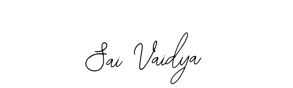 Use a signature maker to create a handwritten signature online. With this signature software, you can design (Bearetta-2O07w) your own signature for name Sai Vaidya. Sai Vaidya signature style 12 images and pictures png