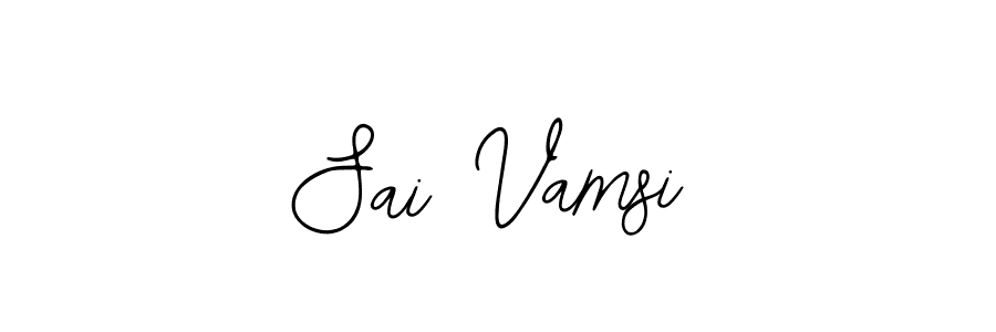 Also You can easily find your signature by using the search form. We will create Sai Vamsi name handwritten signature images for you free of cost using Bearetta-2O07w sign style. Sai Vamsi signature style 12 images and pictures png