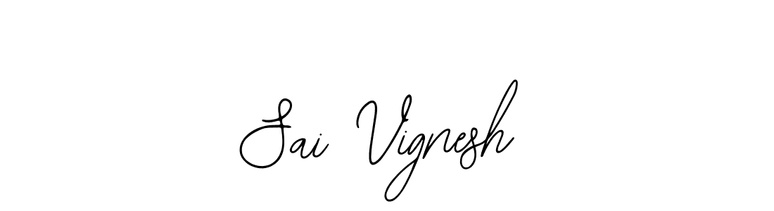 Sai Vignesh stylish signature style. Best Handwritten Sign (Bearetta-2O07w) for my name. Handwritten Signature Collection Ideas for my name Sai Vignesh. Sai Vignesh signature style 12 images and pictures png