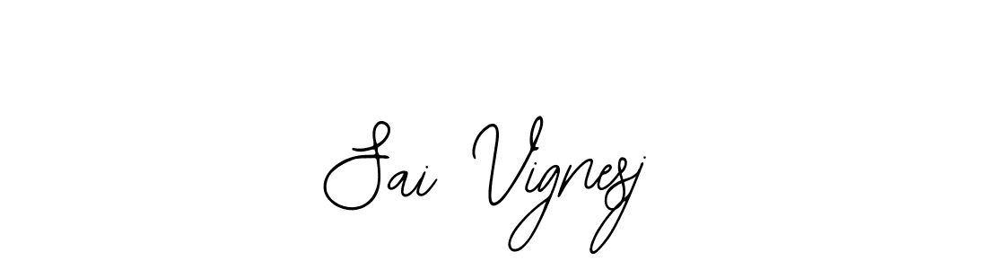 Make a beautiful signature design for name Sai Vignesj. With this signature (Bearetta-2O07w) style, you can create a handwritten signature for free. Sai Vignesj signature style 12 images and pictures png