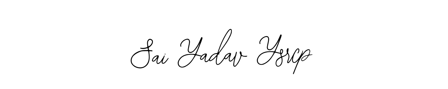 How to make Sai Yadav Ysrcp name signature. Use Bearetta-2O07w style for creating short signs online. This is the latest handwritten sign. Sai Yadav Ysrcp signature style 12 images and pictures png