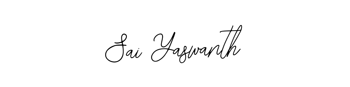 Also You can easily find your signature by using the search form. We will create Sai Yaswanth name handwritten signature images for you free of cost using Bearetta-2O07w sign style. Sai Yaswanth signature style 12 images and pictures png