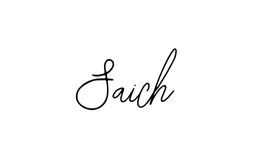 Design your own signature with our free online signature maker. With this signature software, you can create a handwritten (Bearetta-2O07w) signature for name Saich. Saich signature style 12 images and pictures png