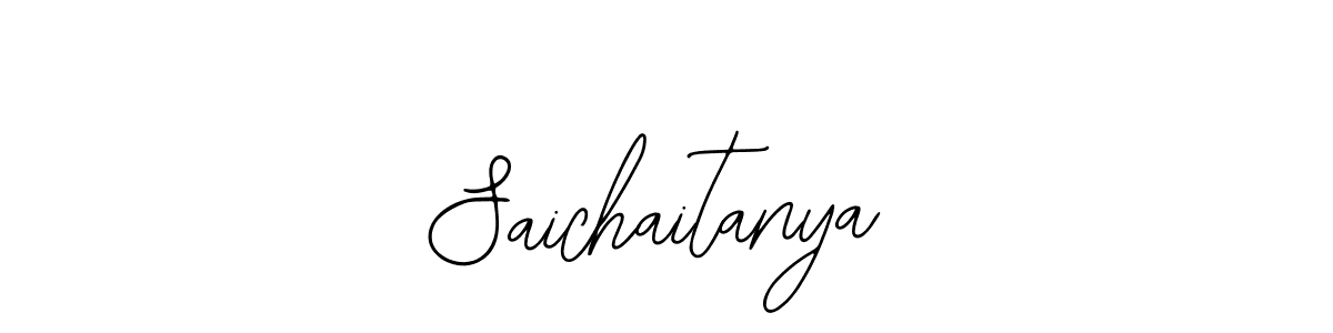 You should practise on your own different ways (Bearetta-2O07w) to write your name (Saichaitanya) in signature. don't let someone else do it for you. Saichaitanya signature style 12 images and pictures png