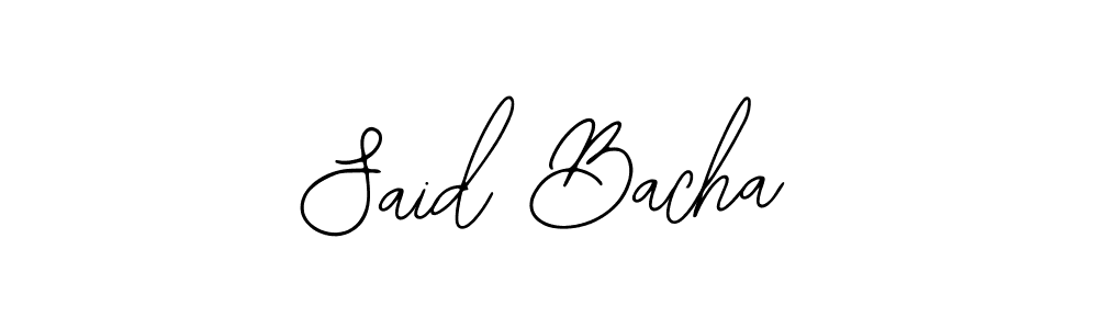 Create a beautiful signature design for name Said Bacha. With this signature (Bearetta-2O07w) fonts, you can make a handwritten signature for free. Said Bacha signature style 12 images and pictures png