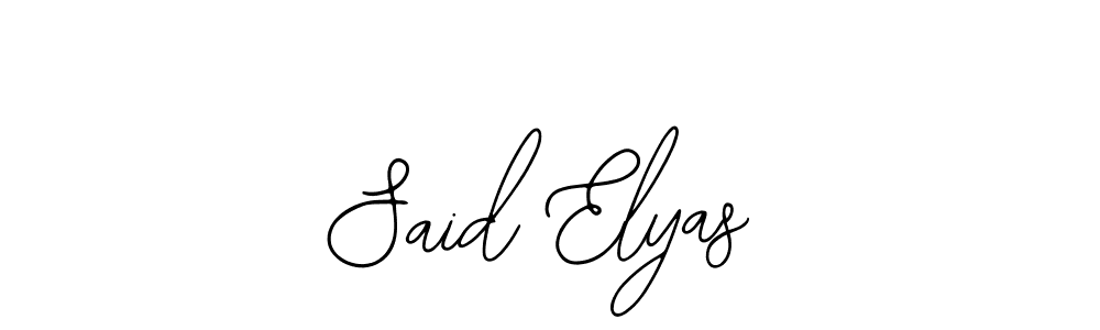 Also we have Said Elyas name is the best signature style. Create professional handwritten signature collection using Bearetta-2O07w autograph style. Said Elyas signature style 12 images and pictures png