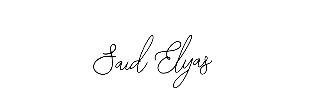 Also we have Said Elyas name is the best signature style. Create professional handwritten signature collection using Bearetta-2O07w autograph style. Said Elyas signature style 12 images and pictures png