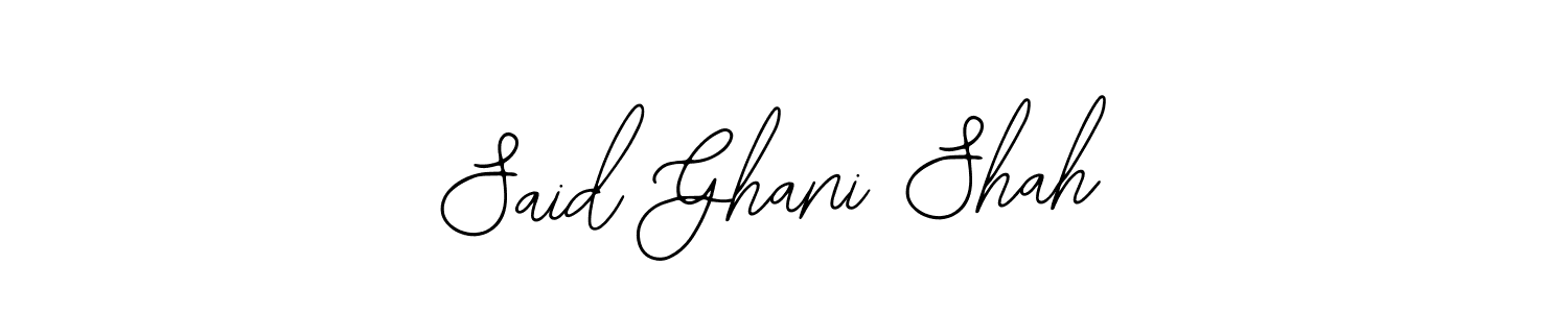 Also we have Said Ghani Shah name is the best signature style. Create professional handwritten signature collection using Bearetta-2O07w autograph style. Said Ghani Shah signature style 12 images and pictures png