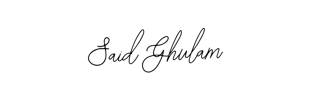 Said Ghulam stylish signature style. Best Handwritten Sign (Bearetta-2O07w) for my name. Handwritten Signature Collection Ideas for my name Said Ghulam. Said Ghulam signature style 12 images and pictures png