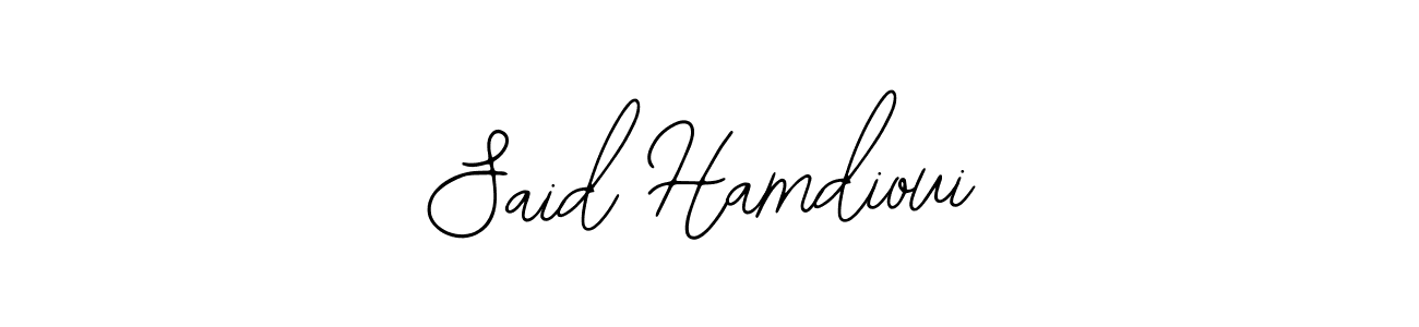 Also we have Said Hamdioui name is the best signature style. Create professional handwritten signature collection using Bearetta-2O07w autograph style. Said Hamdioui signature style 12 images and pictures png