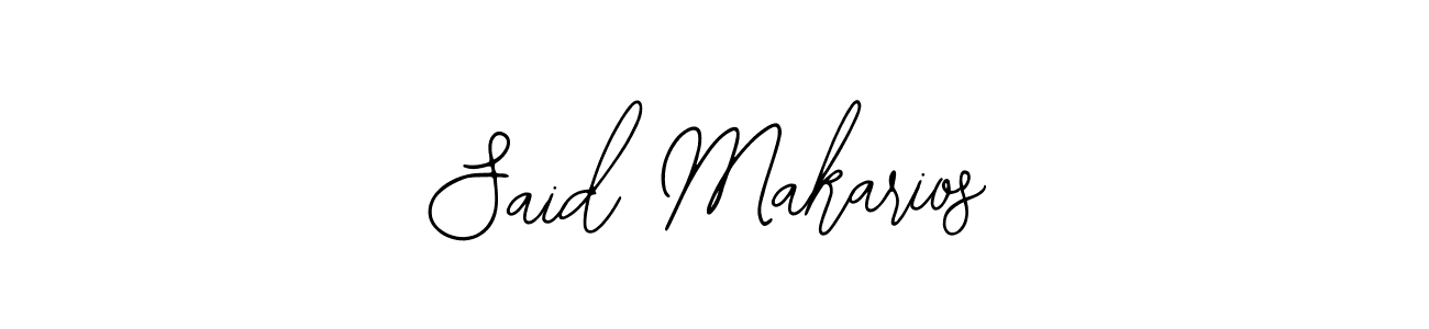 Bearetta-2O07w is a professional signature style that is perfect for those who want to add a touch of class to their signature. It is also a great choice for those who want to make their signature more unique. Get Said Makarios name to fancy signature for free. Said Makarios signature style 12 images and pictures png