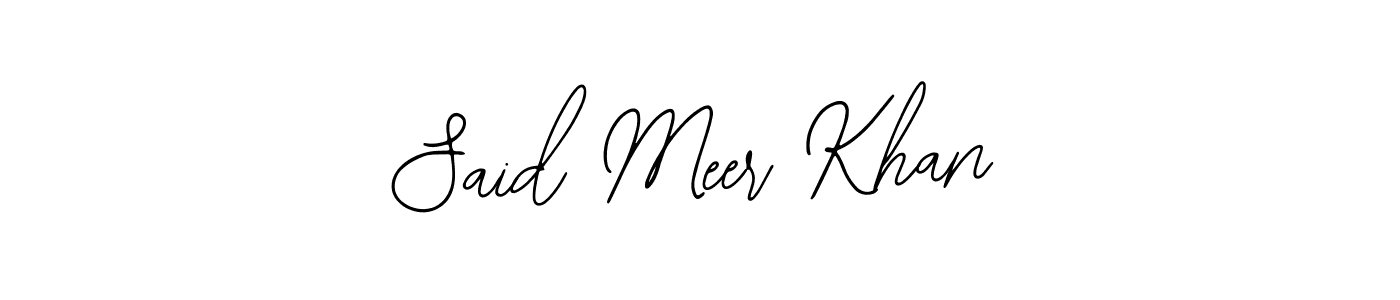 You should practise on your own different ways (Bearetta-2O07w) to write your name (Said Meer Khan) in signature. don't let someone else do it for you. Said Meer Khan signature style 12 images and pictures png