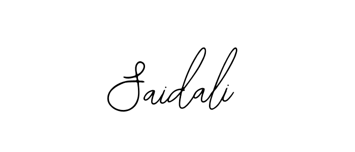 if you are searching for the best signature style for your name Saidali. so please give up your signature search. here we have designed multiple signature styles  using Bearetta-2O07w. Saidali signature style 12 images and pictures png
