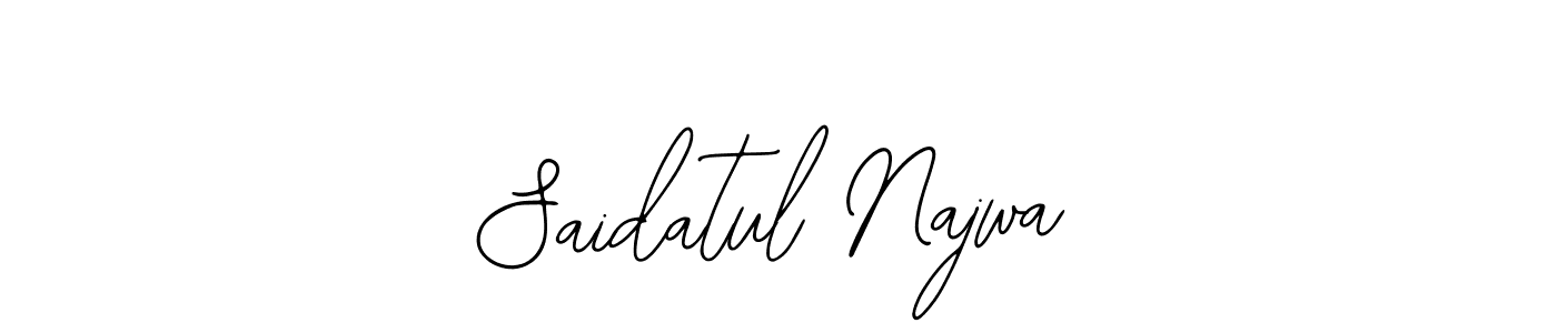 How to Draw Saidatul Najwa signature style? Bearetta-2O07w is a latest design signature styles for name Saidatul Najwa. Saidatul Najwa signature style 12 images and pictures png