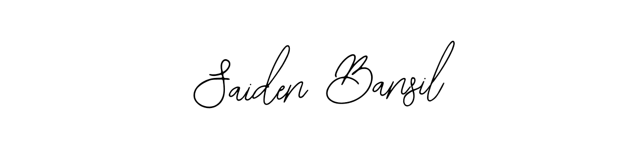 Similarly Bearetta-2O07w is the best handwritten signature design. Signature creator online .You can use it as an online autograph creator for name Saiden Bansil. Saiden Bansil signature style 12 images and pictures png